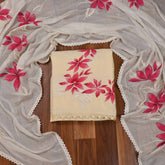 Cotton Pink Unstitched suit